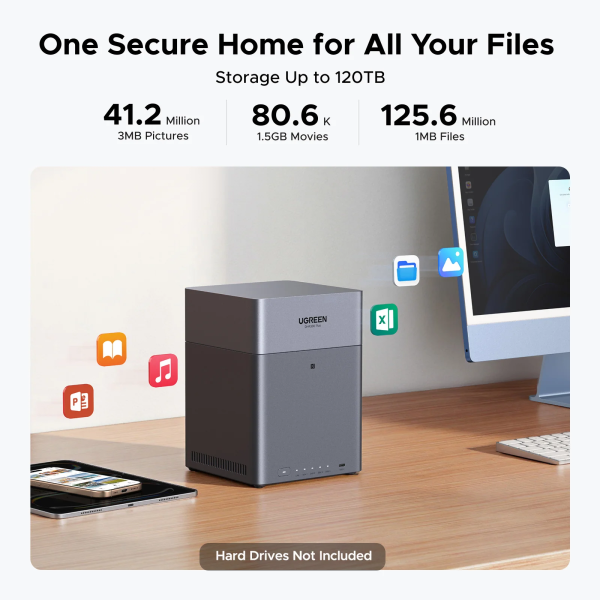 UGREEN NASync DH4300 Plus – 4-bay NAS с RK3588 CPU, 8GB RAM и